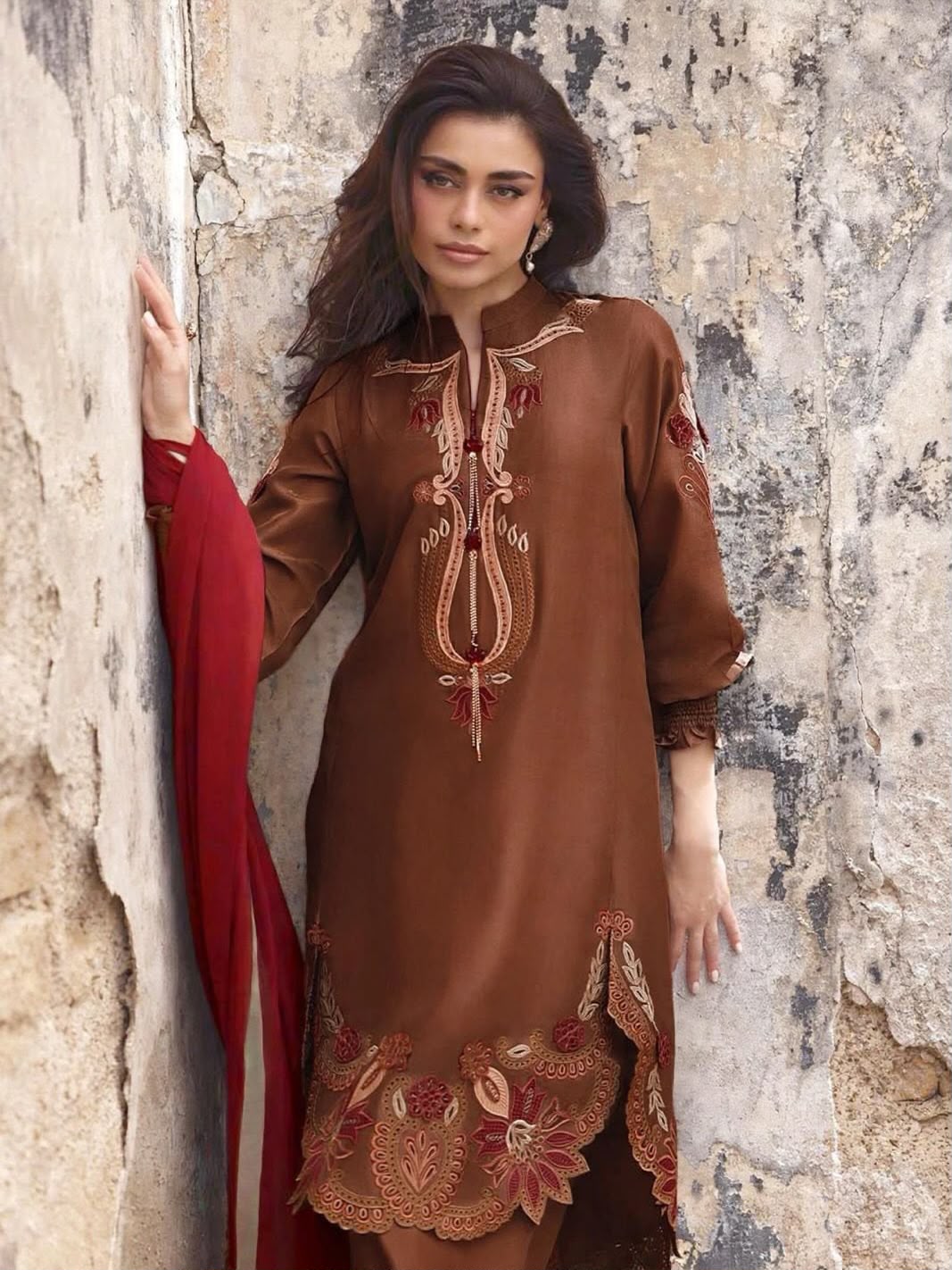 Women’s Gajji Silk Embroidered Patiala Salwar Suit with Dupatta