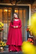 Women’s Faux Blooming Sequin & Zari Sharara Set with Dupatta