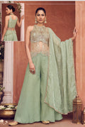 Women’s Embroidered Indo-Western Palazzo Set