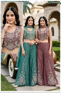 Women’s Indo-Western Outfit in Salsa Fabric