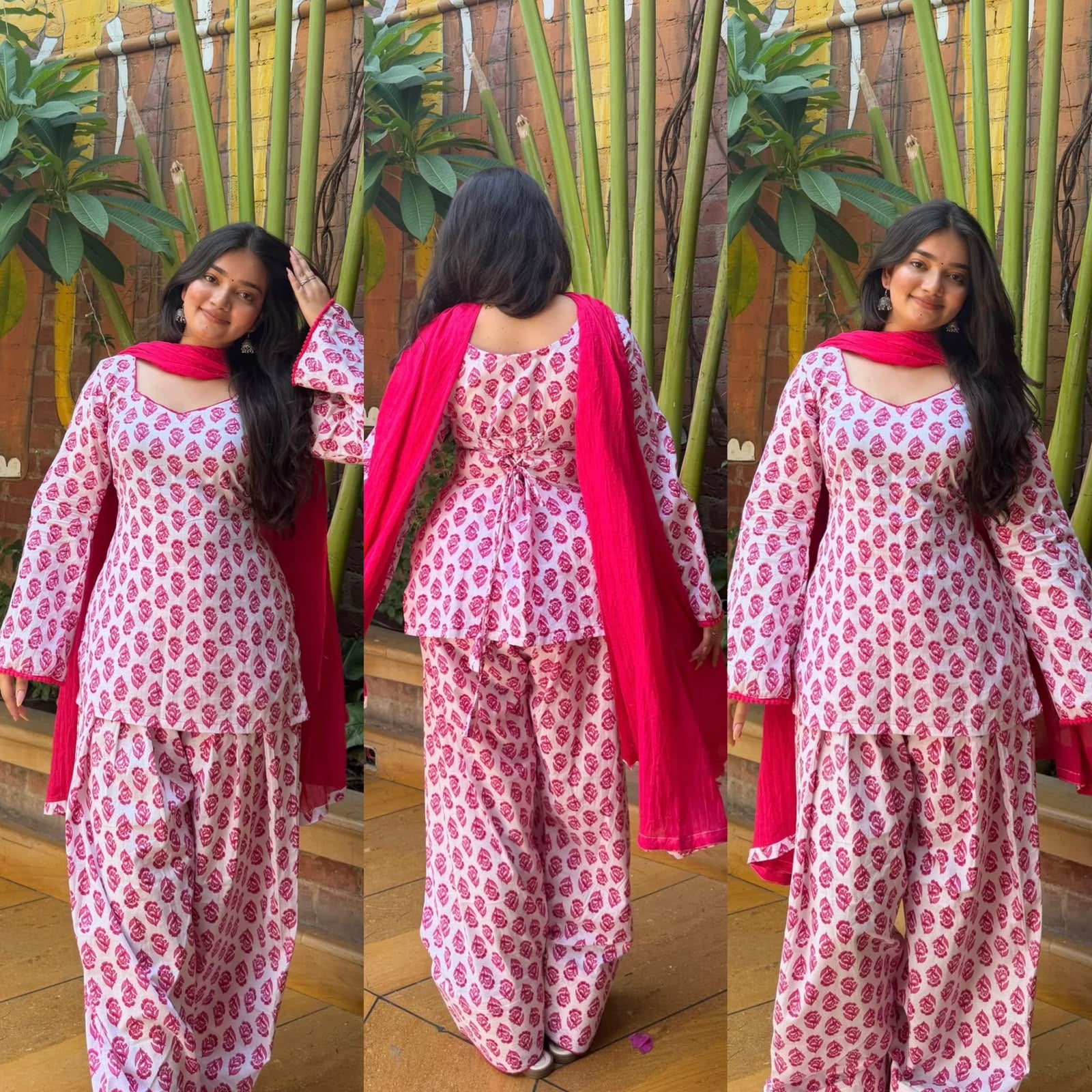 Women’s Pure Cameric Cotton Farshi Pant Set