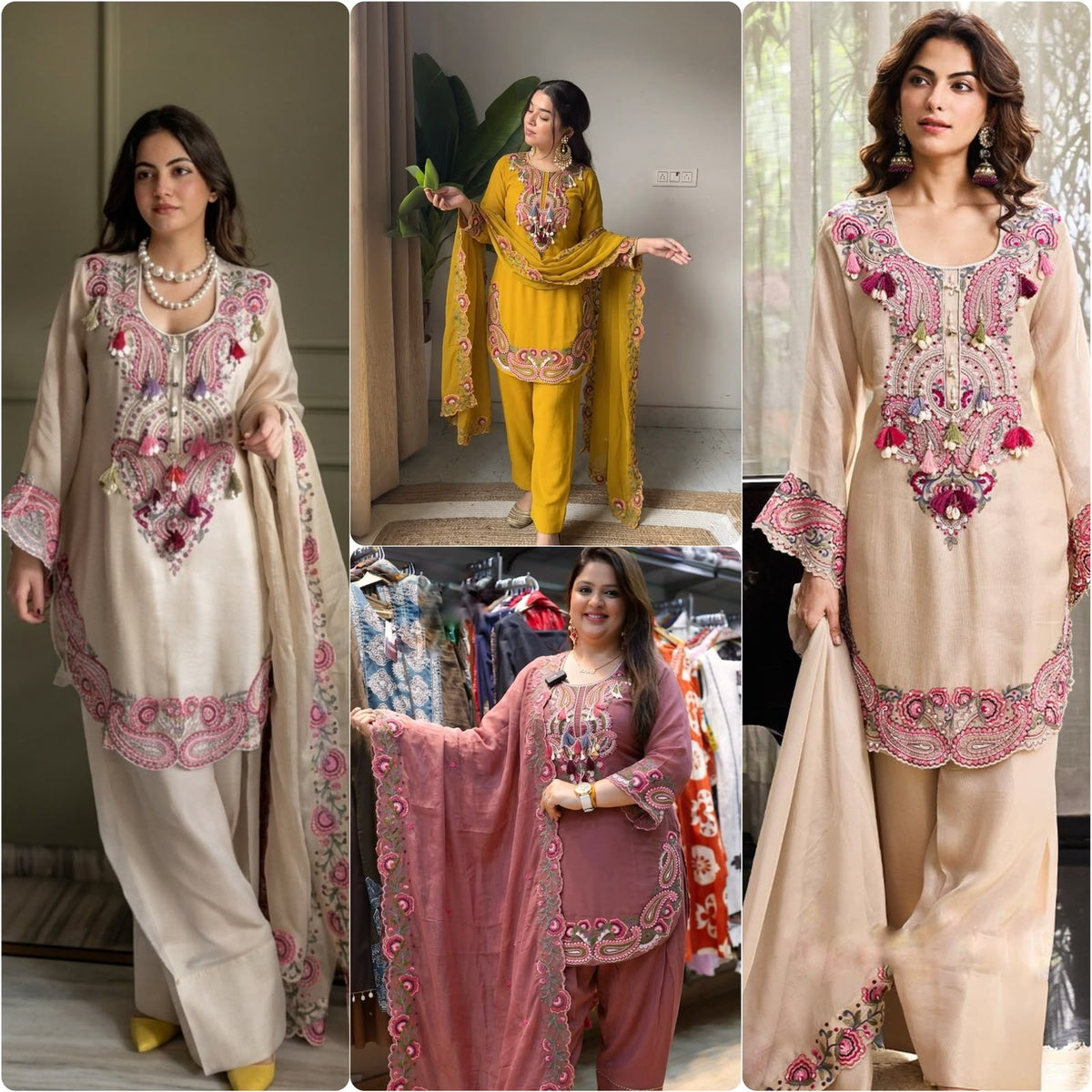 Women’s Heavy Georgette Embroidered Farshi Suit Set