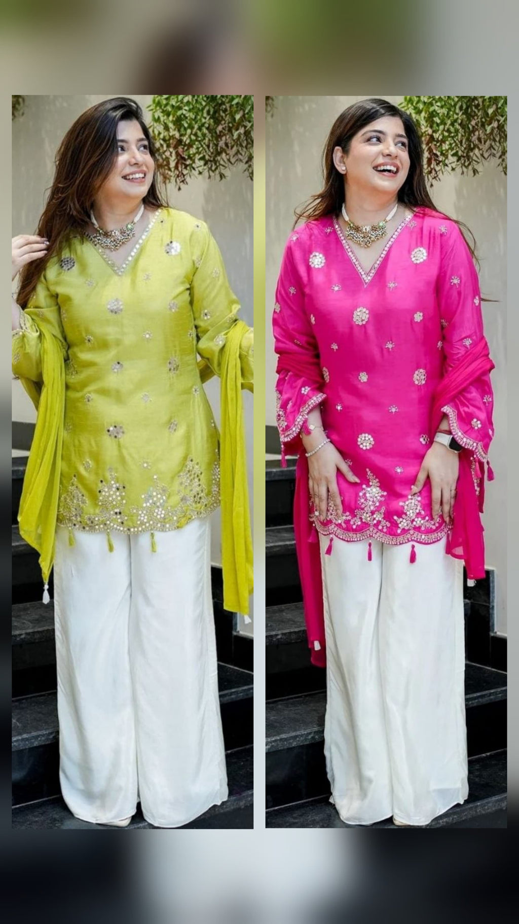 Women’s Pure Viscose Silk Embroidered Suit Set