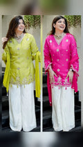 Women’s Pure Viscose Silk Embroidered Suit Set