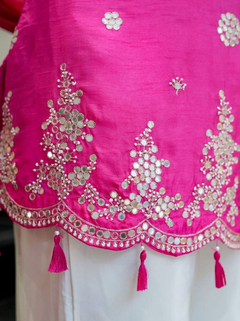 Women’s Pure Viscose Silk Embroidered Suit Set