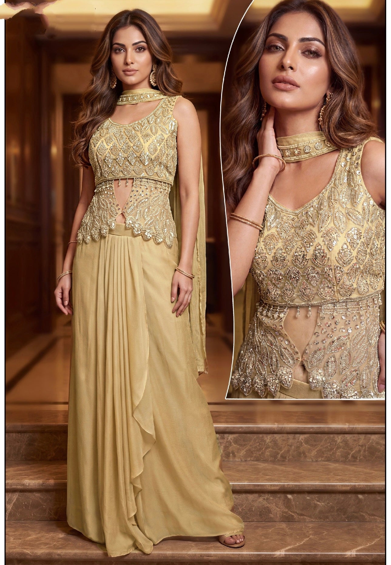 Rangoli Crush Embellished Skirt Set