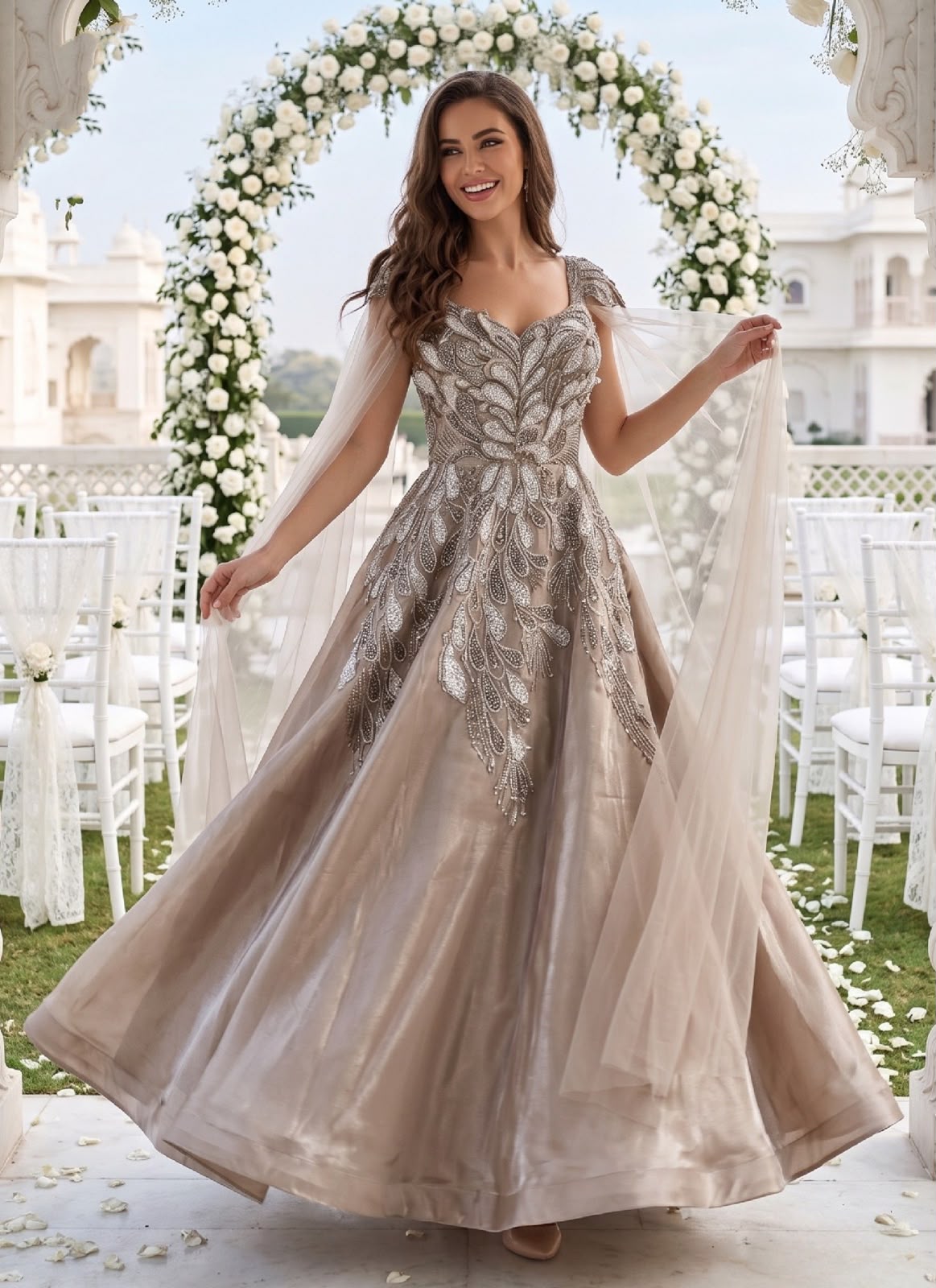 Women’s Party Wear Net Gown