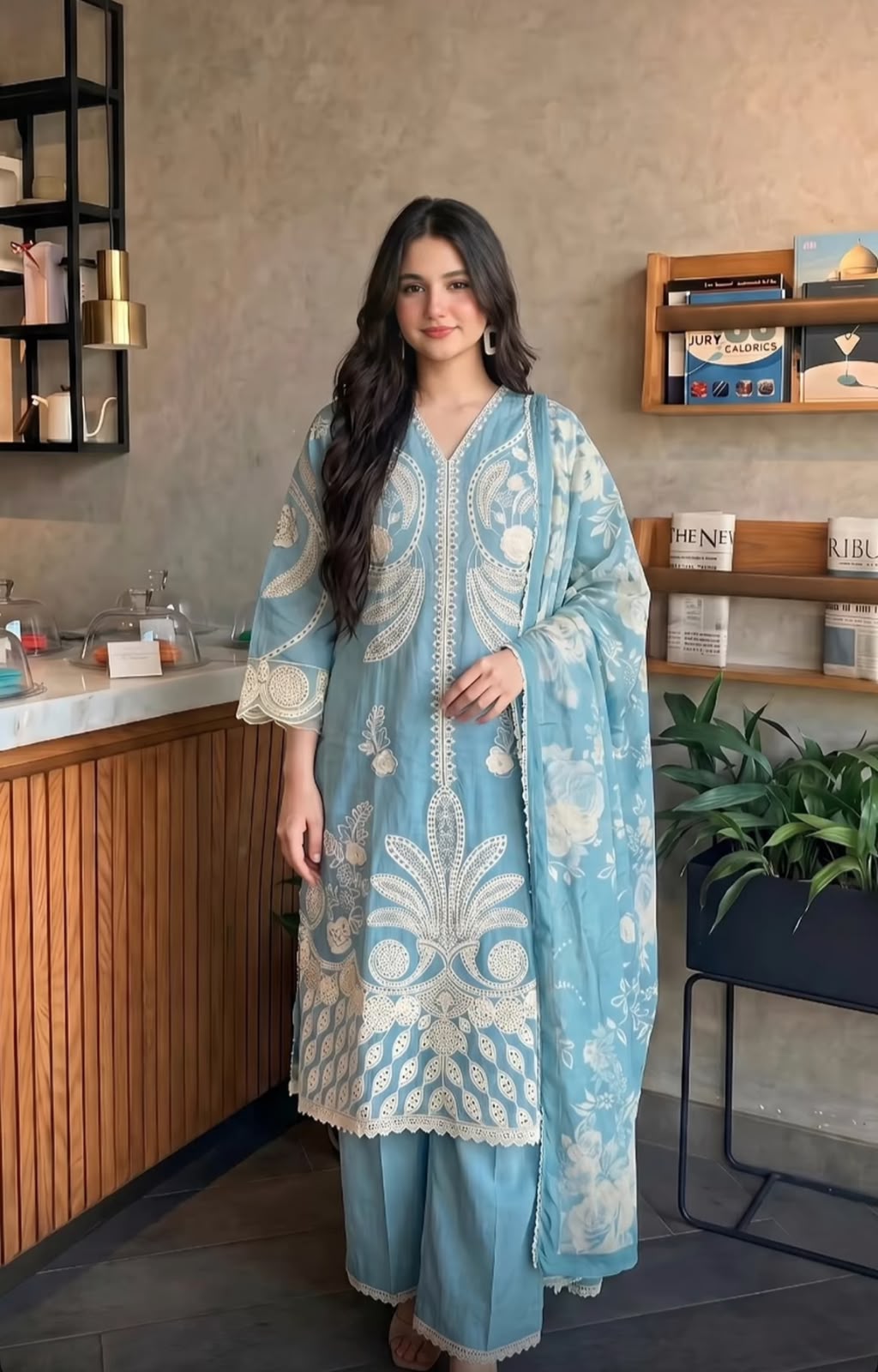 Women’s Cotton Chanderi Suit Set