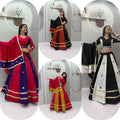 Women’s Navratri Special Roman Silk Lehenga Choli