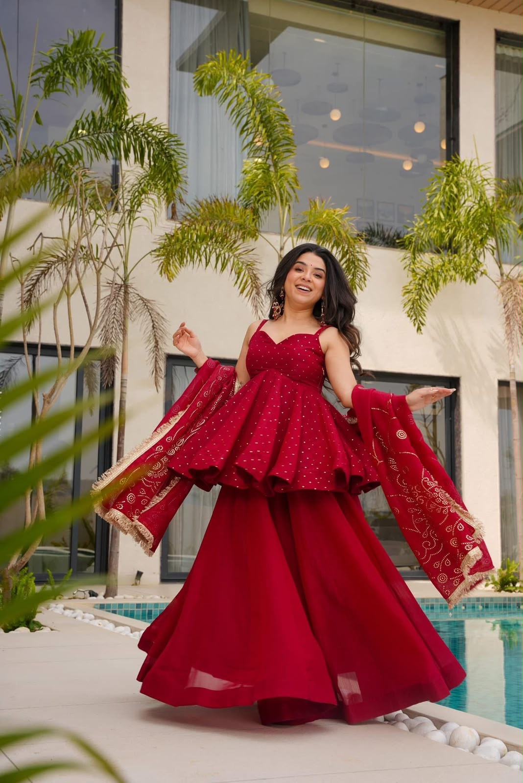 Women’s Tabby Organza Sharara Set