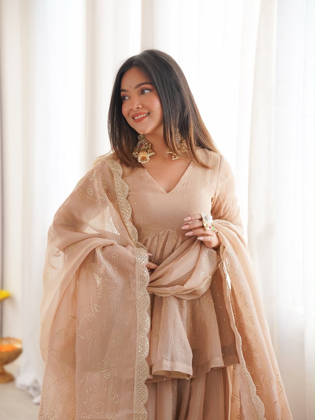 Women’s Tabby Organza Sharara Set