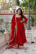 Women’s Faux Georgette Anarkali Suit Set
