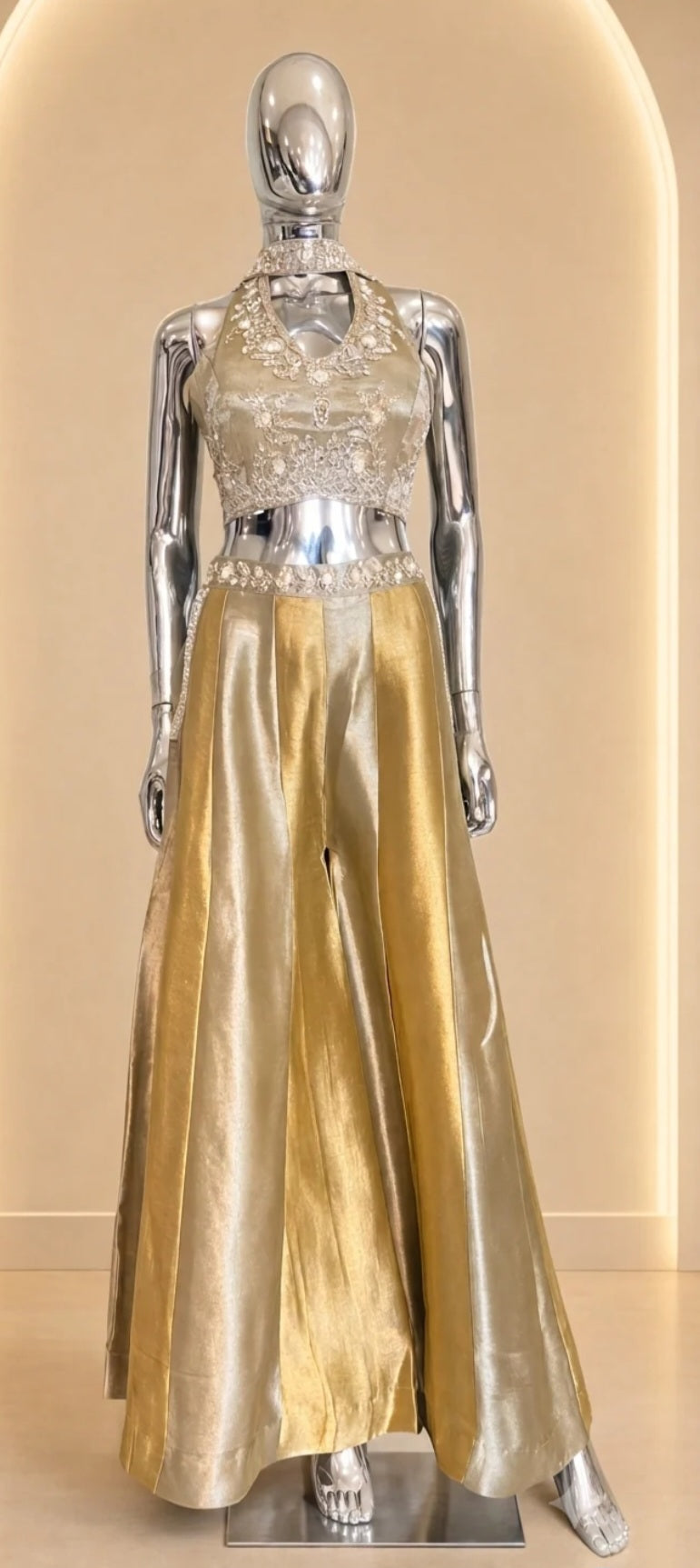 Women’s Designer Silk Palazzo Set