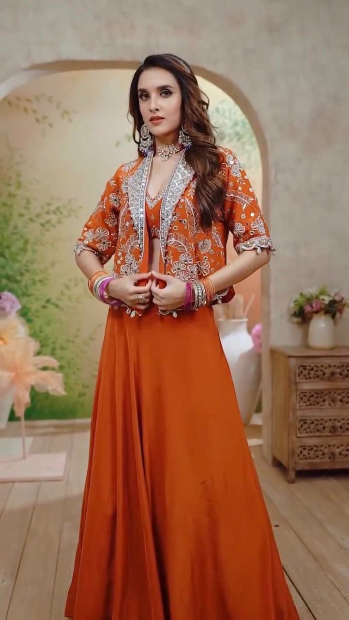 Rangoli Silk Lehenga Koti Set