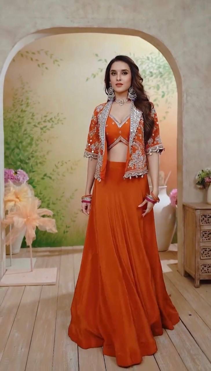 Rangoli Silk Lehenga Koti Set