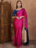 Semi-Modal Ajrakh Designer Saree
