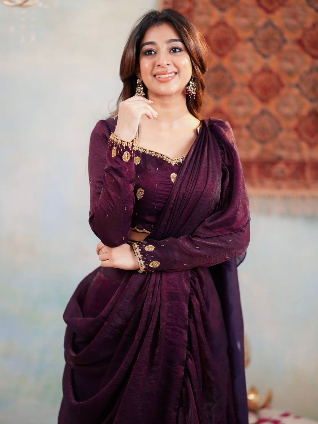 Designer Party Wear Lehnga Saree