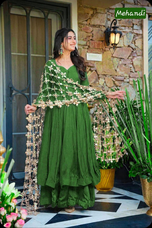 Anarkali Palazzo Set - Royal Festive Look