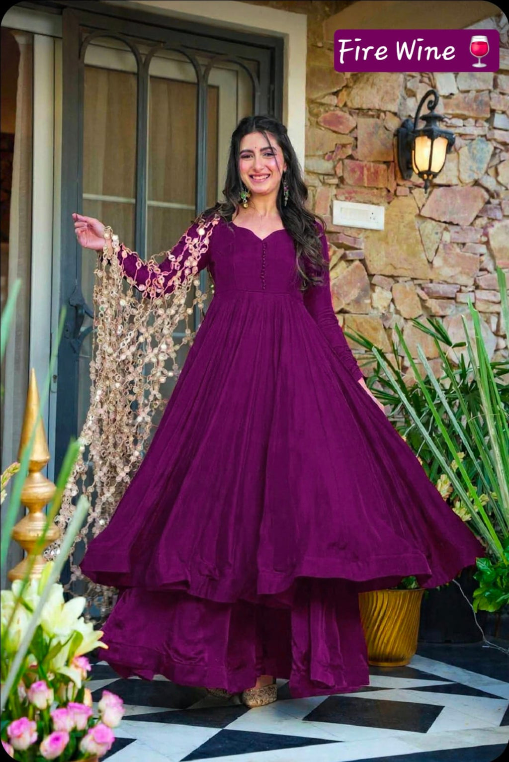 Anarkali Palazzo Set - Royal Festive Look