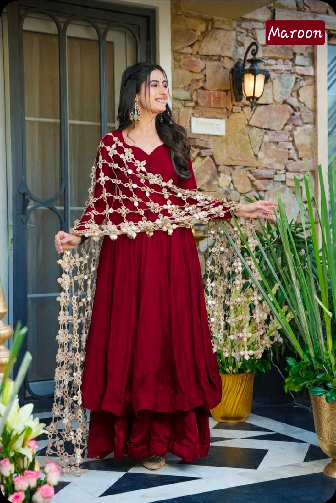 Anarkali Palazzo Set - Royal Festive Look