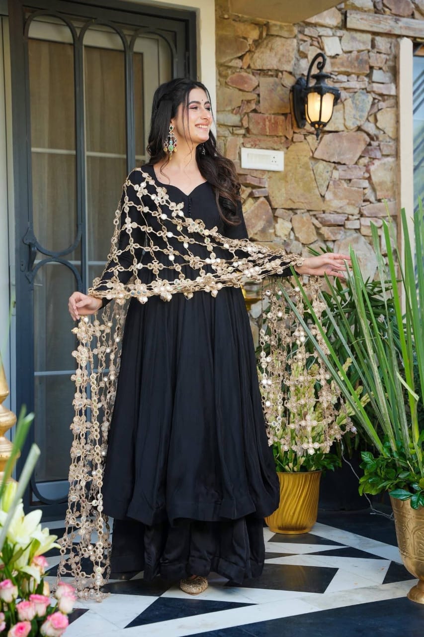 Anarkali Palazzo Set - Royal Festive Look