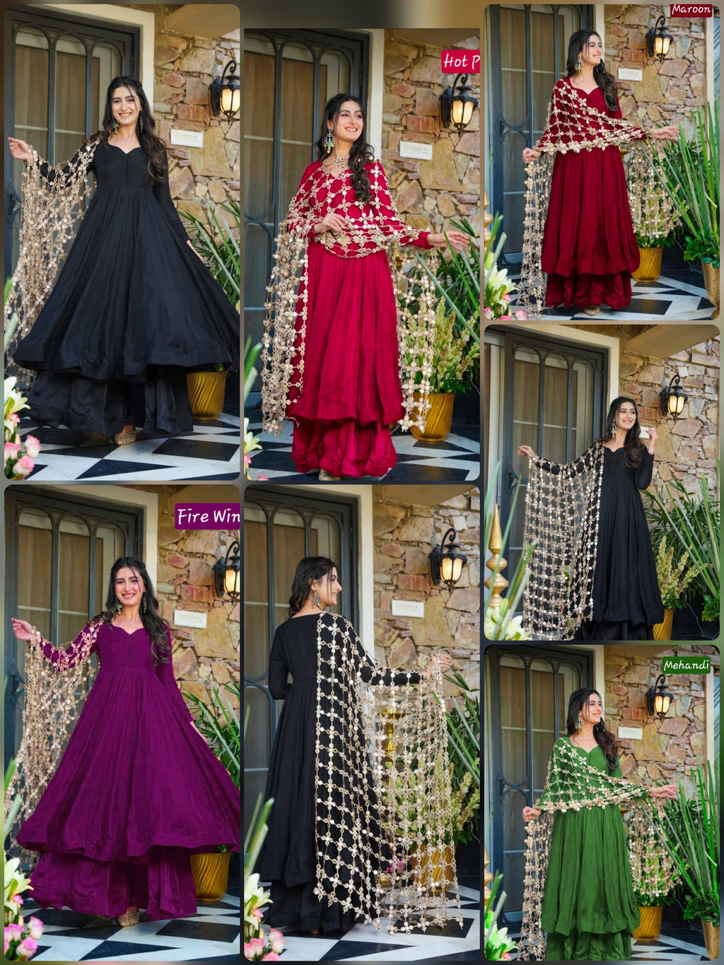 Anarkali Palazzo Set - Royal Festive Look