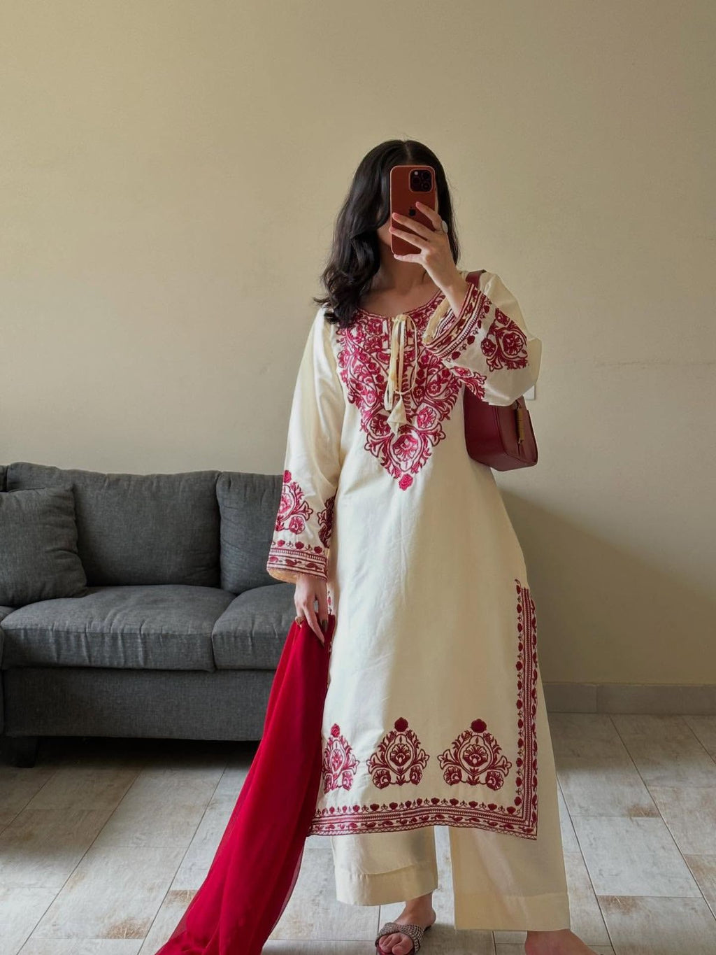 TOP AND PANT WITH DUPATTA PAIR
