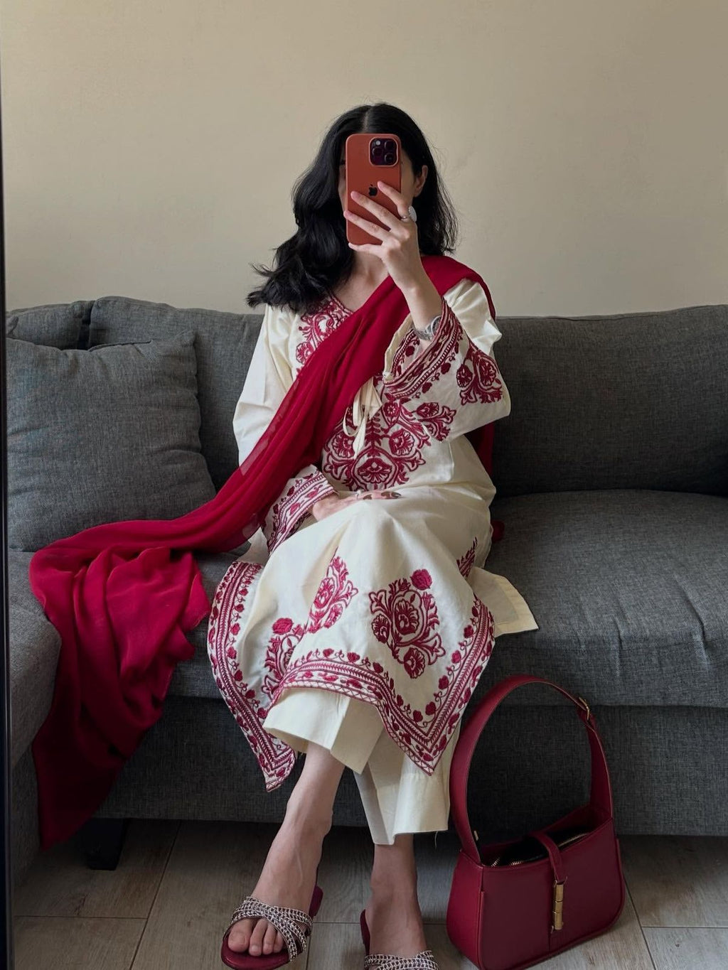 TOP AND PANT WITH DUPATTA PAIR
