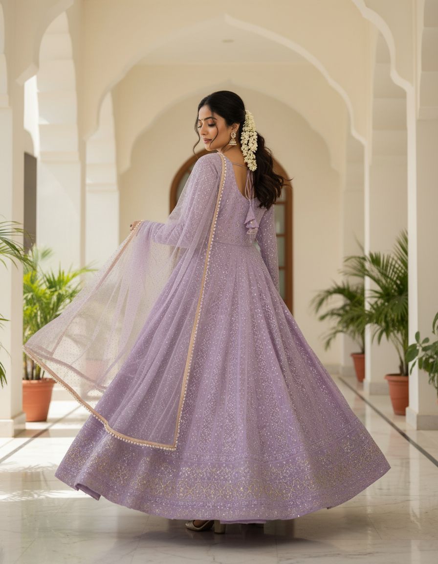 Heritage Bloom Anarkali Suit