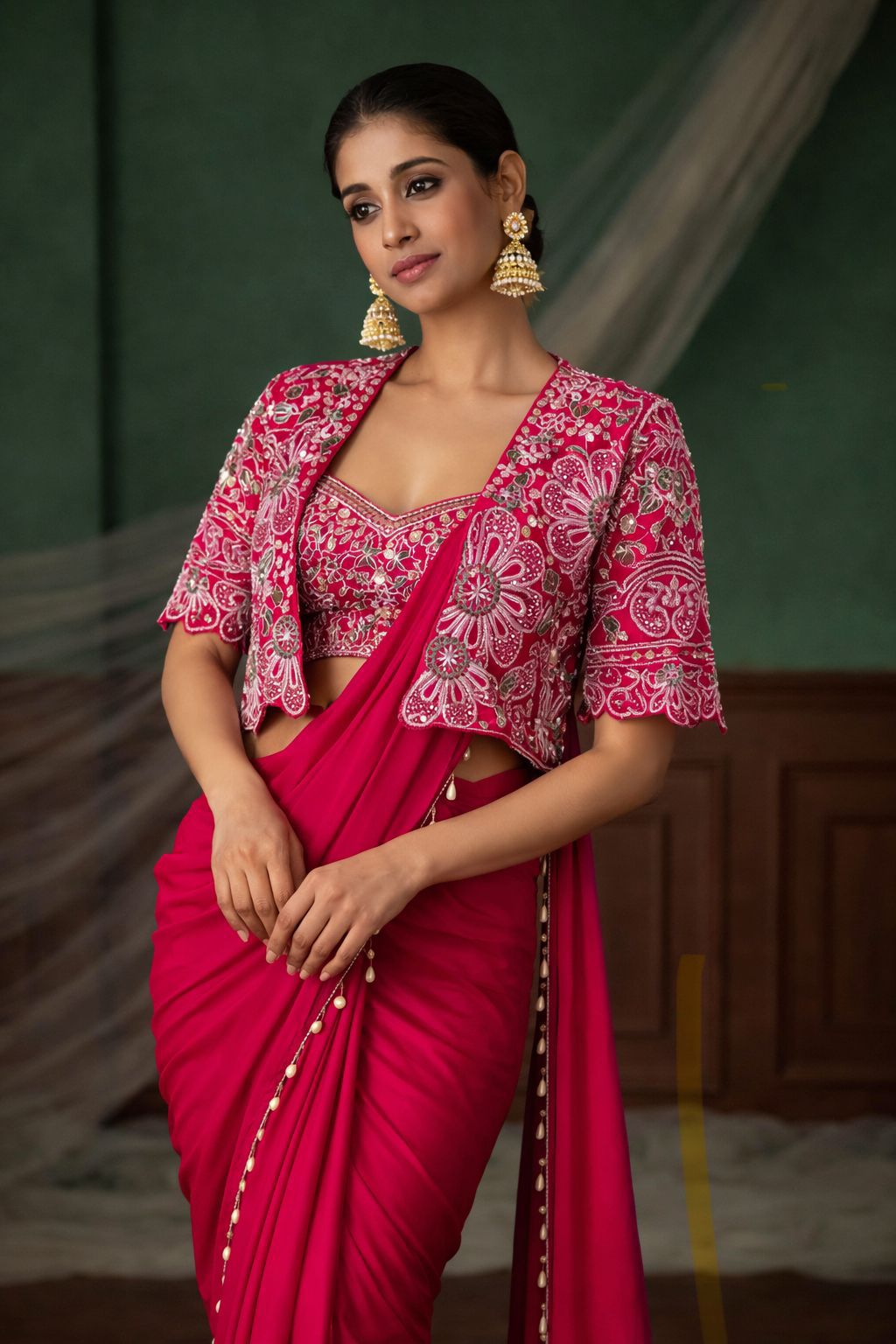 Festive Glow Ready To Wear Saree