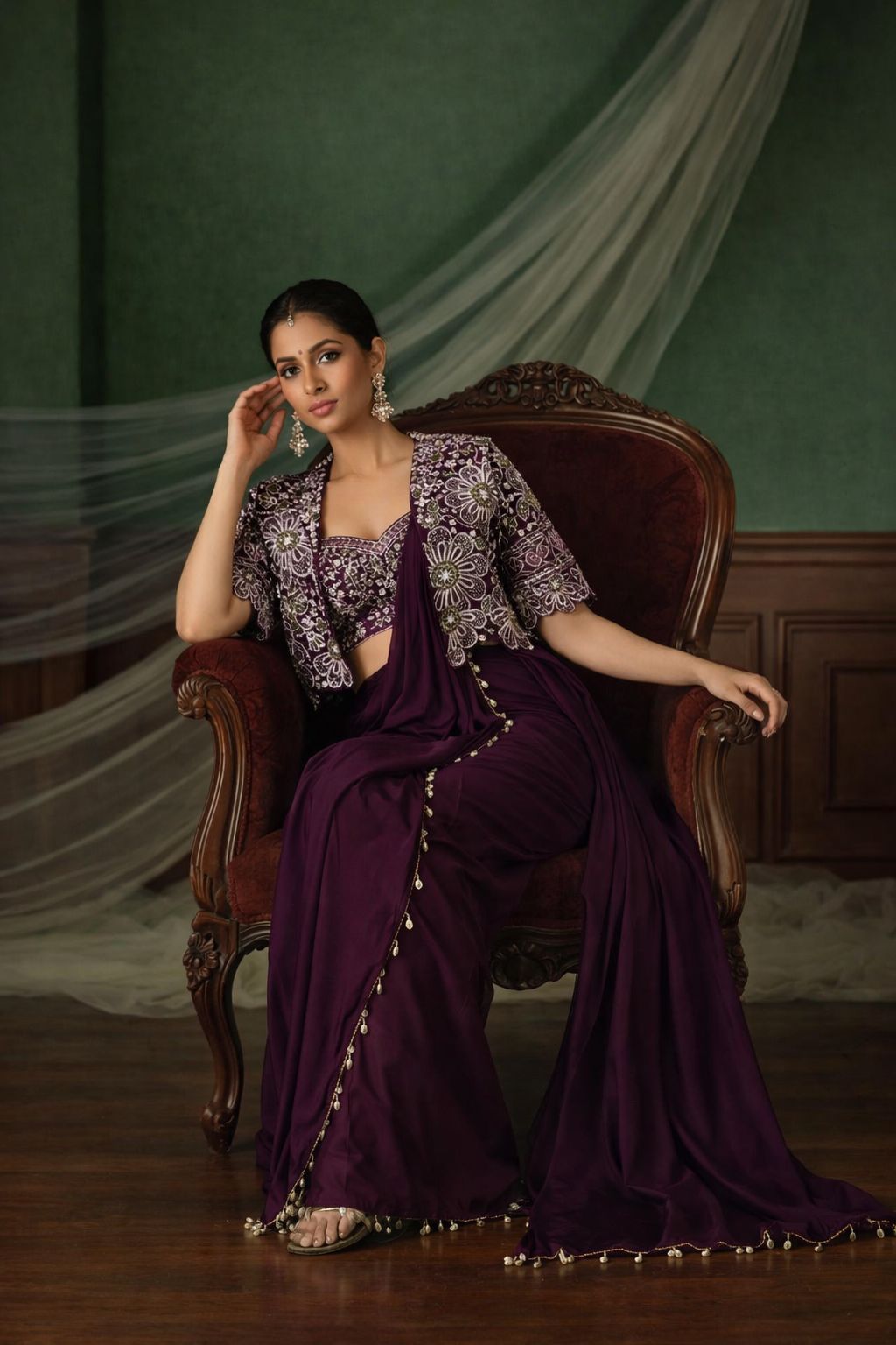 Festive Glow Ready To Wear Saree
