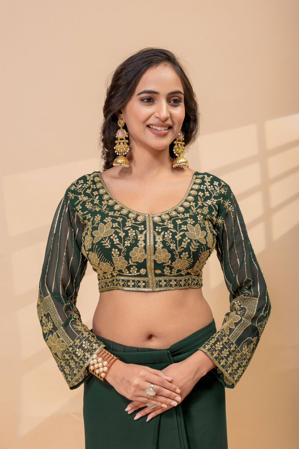 Elegant Pre-Draped Saree