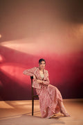 Indo-Western Printed Drape Co-ord Set