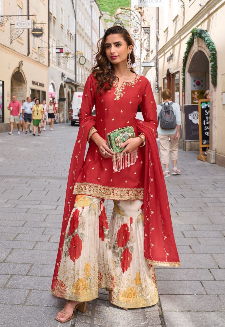 Shahi Embroidered Ensemble