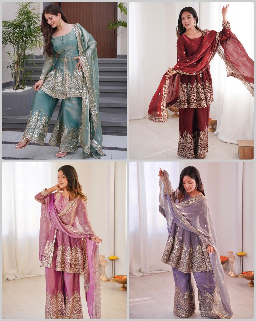 Royal Festive Sharara Ensemble