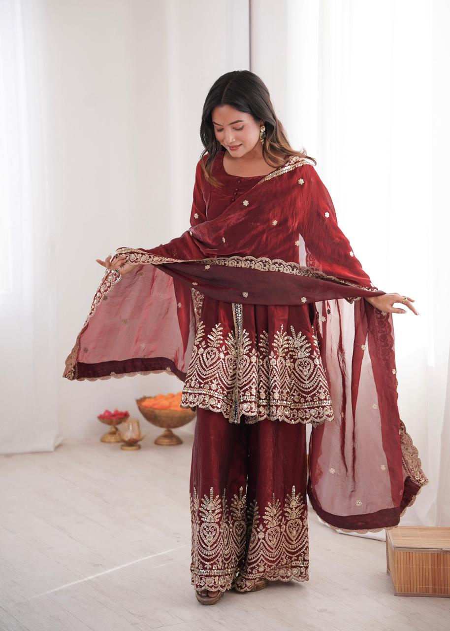 Royal Festive Sharara Ensemble