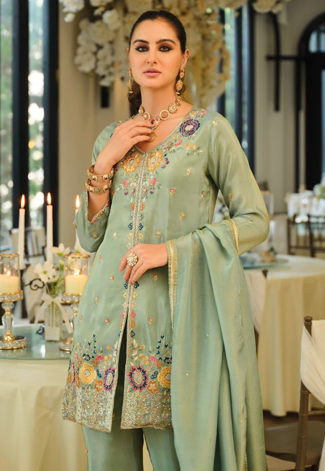 Royal Embroidered Suit Set