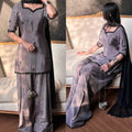Designer Party Wear Look top with farshi salwar