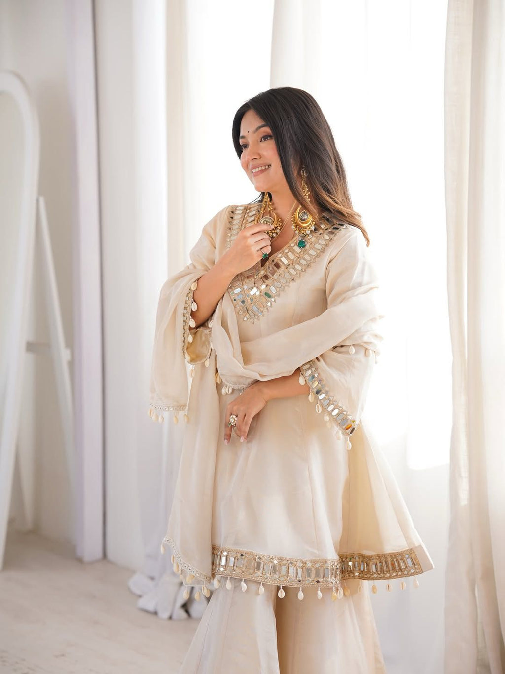 Viral Palazzo Set with Kodi Lace Dupatta