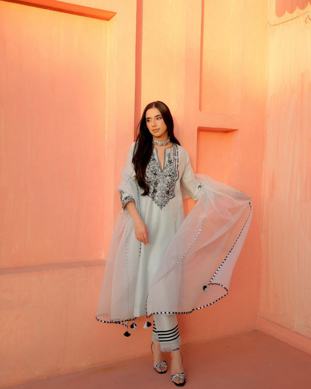 EXCLUSIVE 3 PIECE PANT PAIR WITH DUPATTA