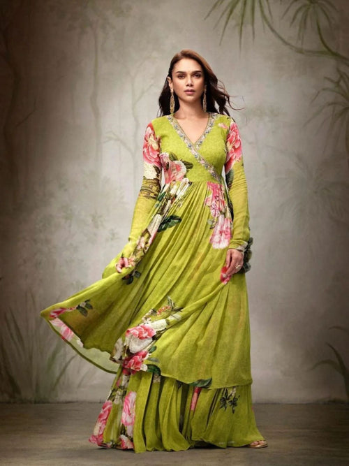 Beautiful Celebrity Inspired Floral Gown