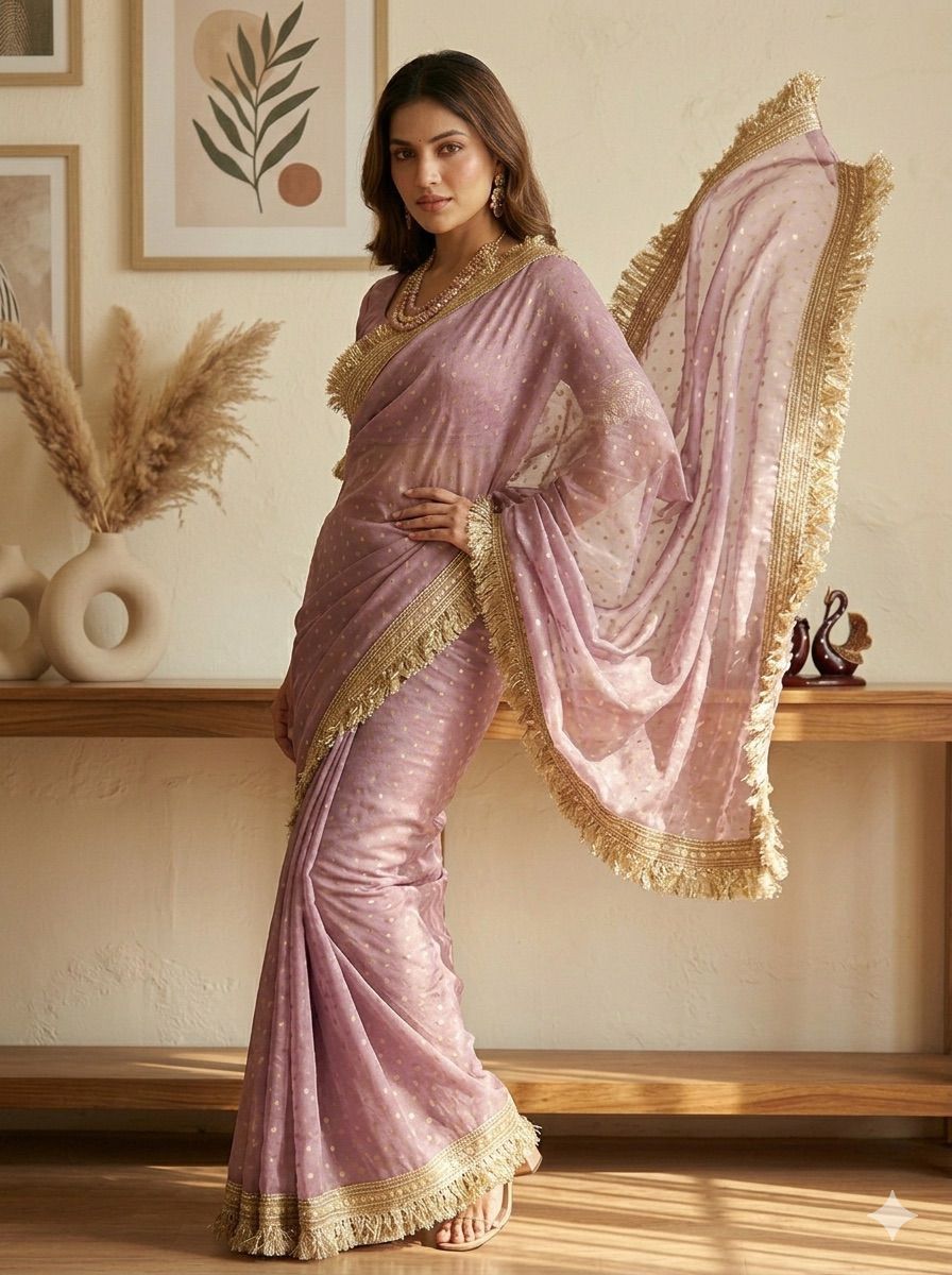 Elegant designer silk saree