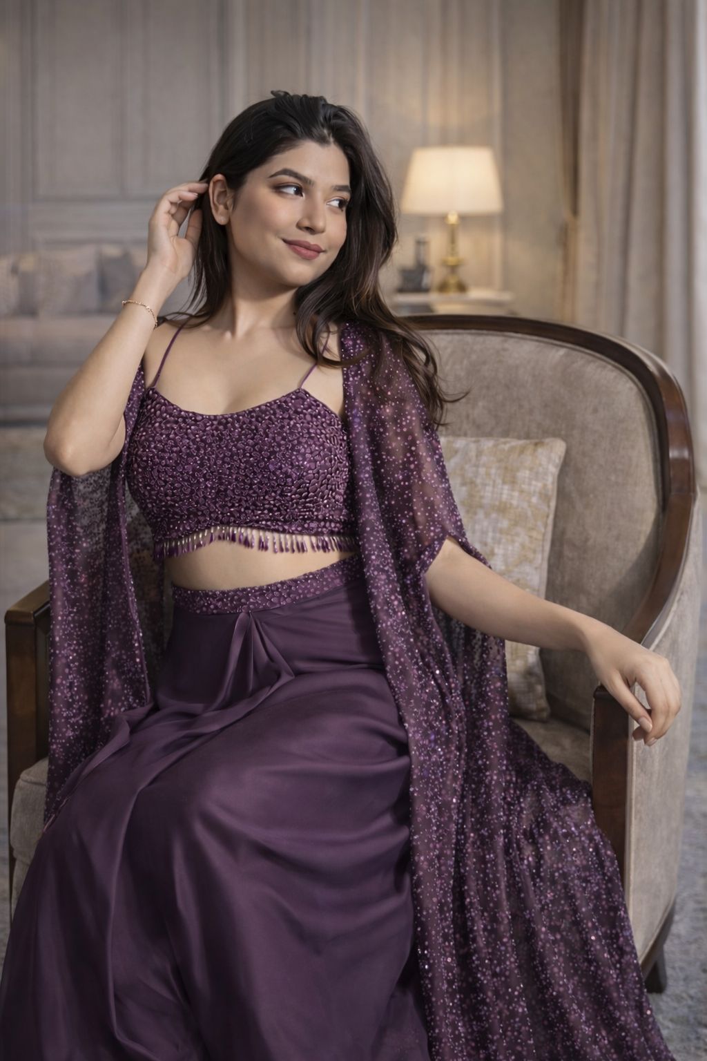 Designer indo western outfit set