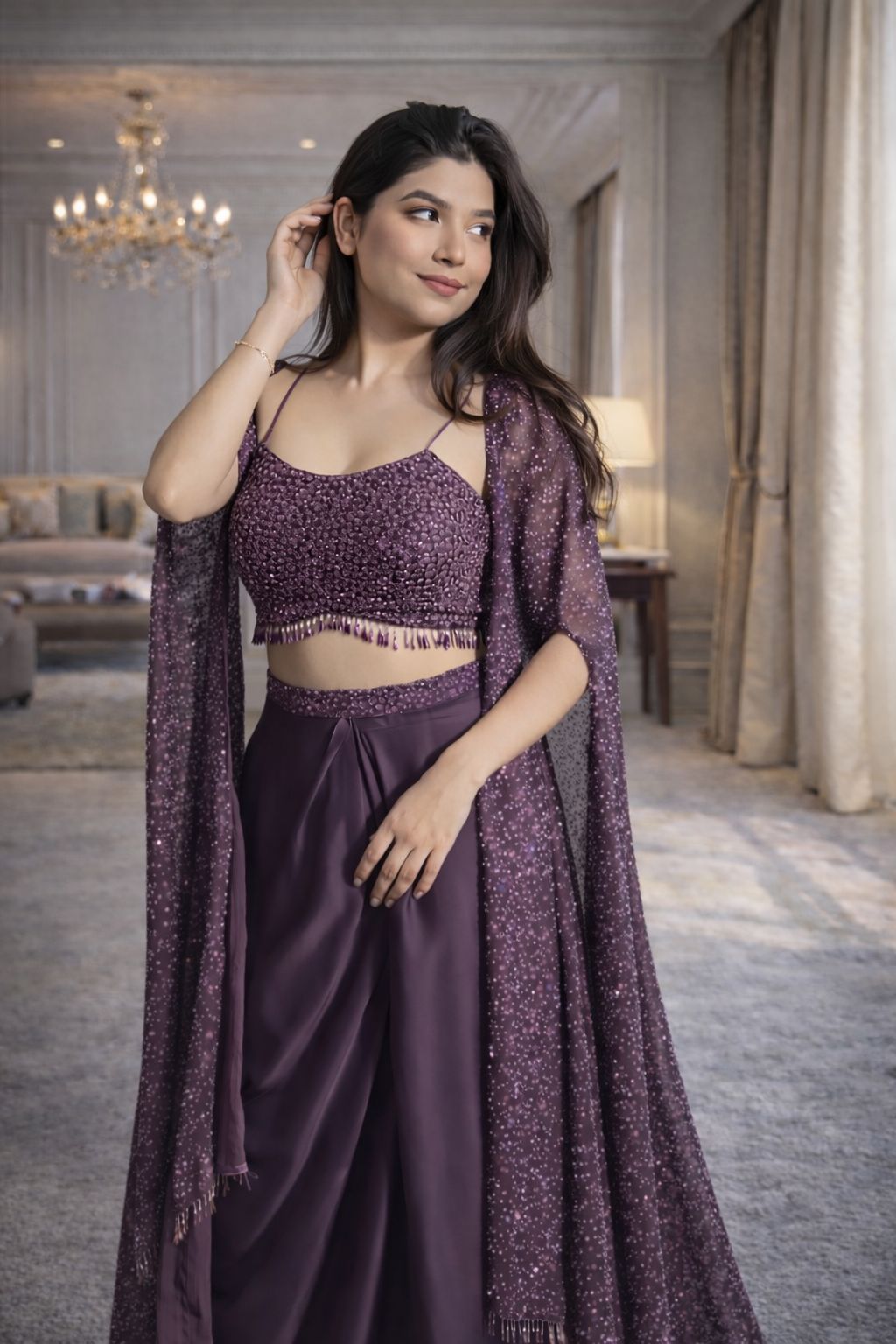 Designer indo western outfit set