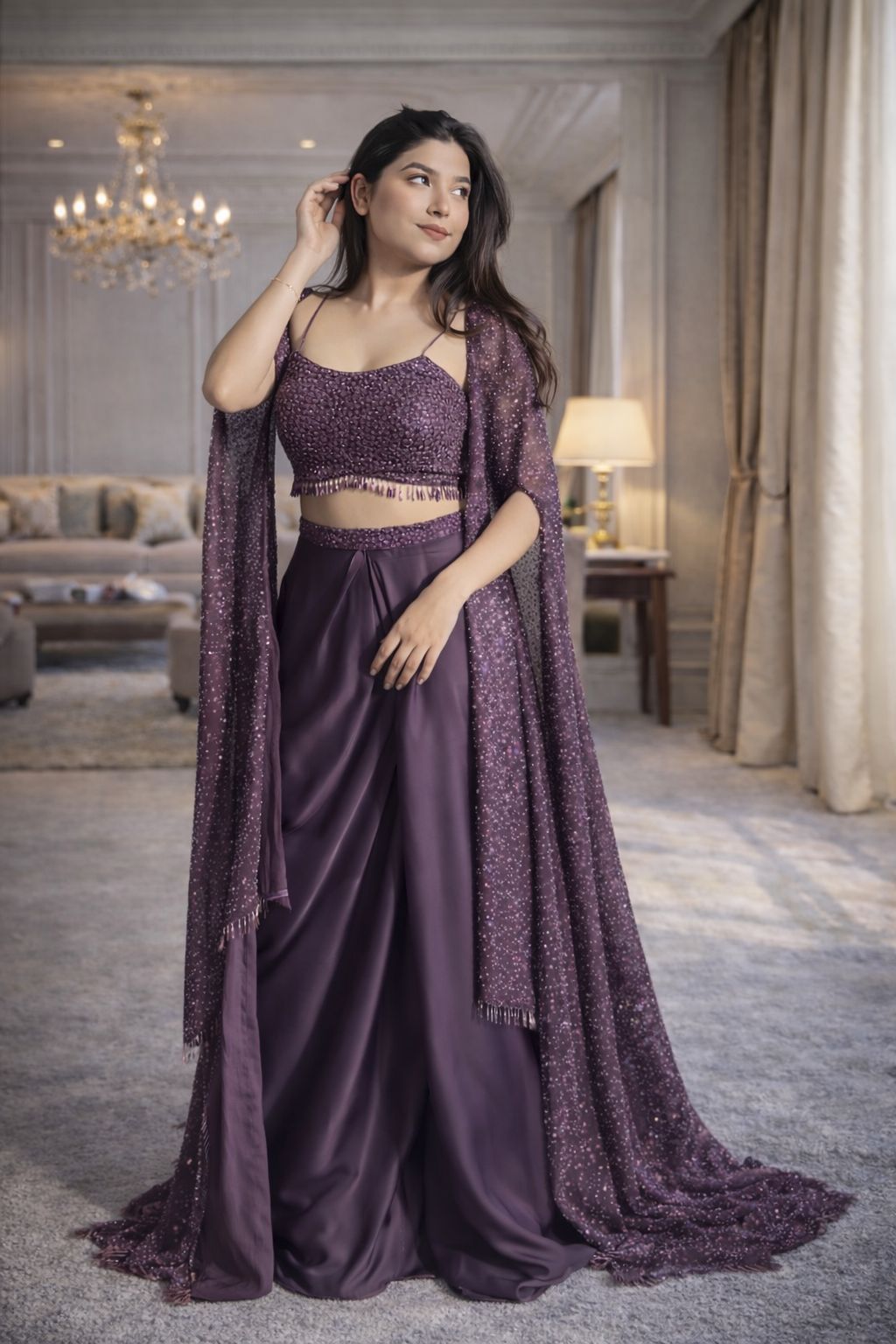 Designer indo western outfit set