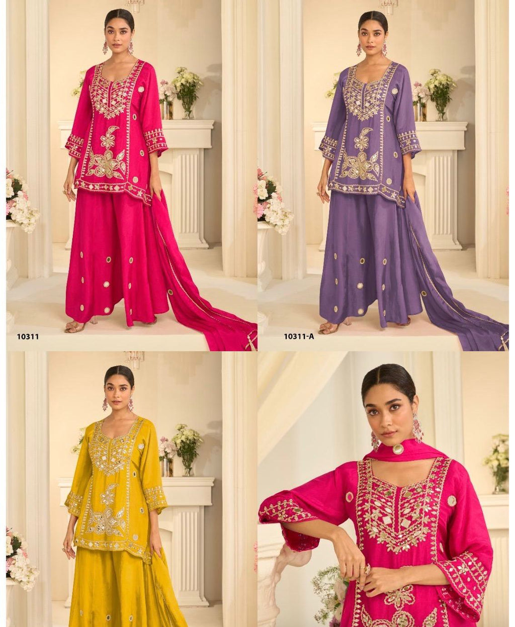 Luxe Top with Sharara and Dupatta