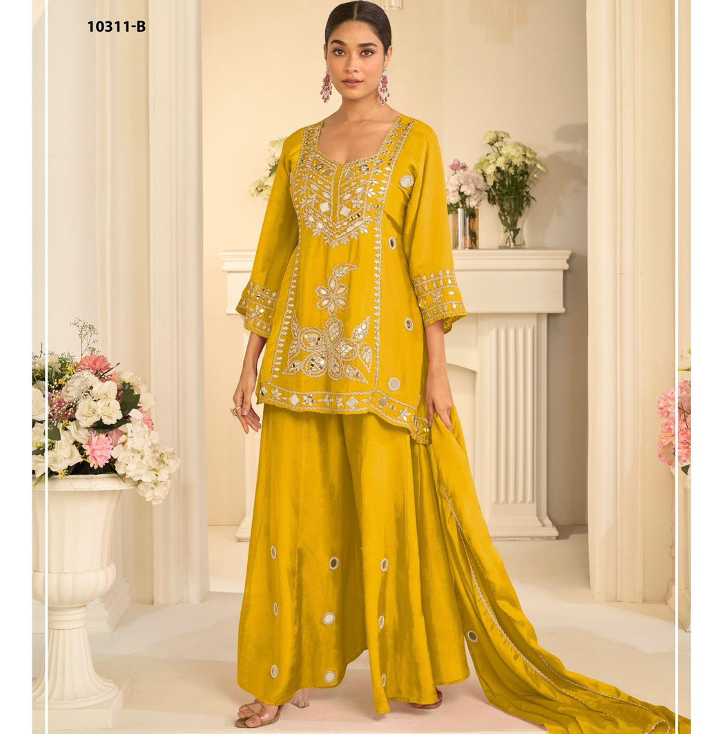 Luxe Top with Sharara and Dupatta