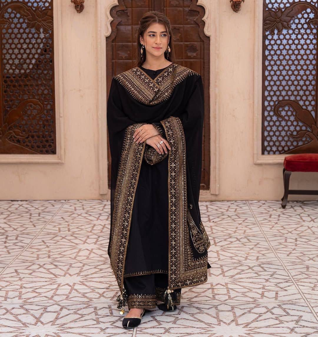 EID Special Heavy Embroidered 3 Piece Suit
