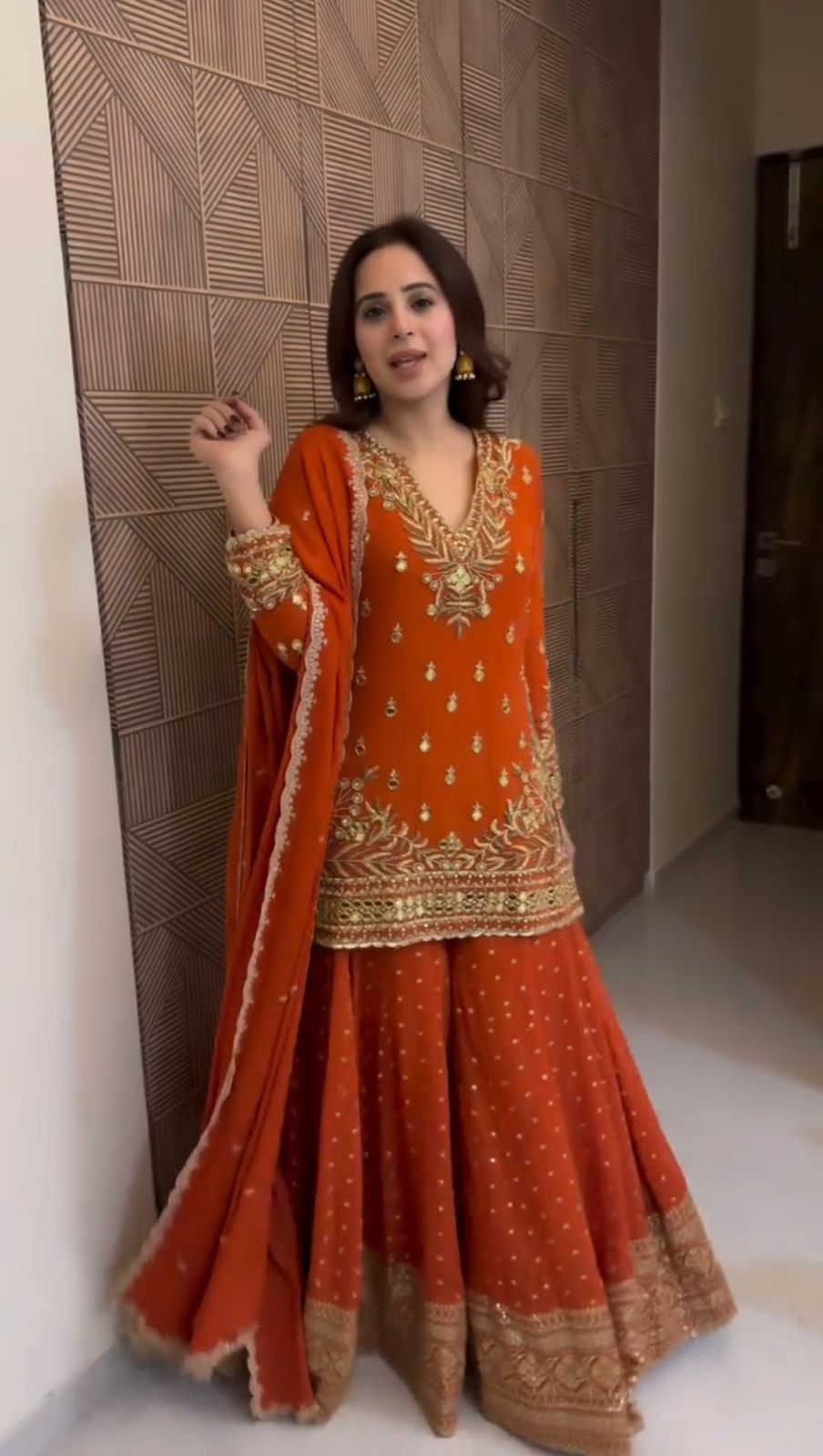 Designer Elegant Sharara Set