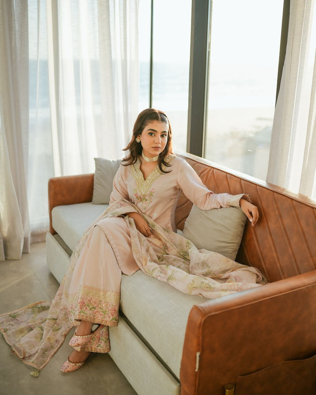 Beautiful Embroidered Suit Set